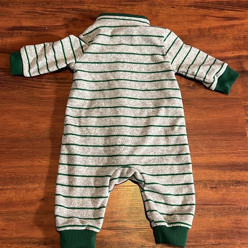 Cold Weather Baby Clothes, 3 months Carter’s fuzzy fleece bodysuits jacket - Picture 5 of 12